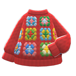 Click here to see my wardrobe! Mom's Hand-Knit Sweater from Animal Crossing: New Horizons